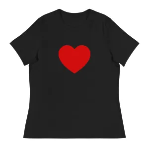 Shop Red Heart Women's Relaxed T-Shirt - Fashionable Comfort for Every Day