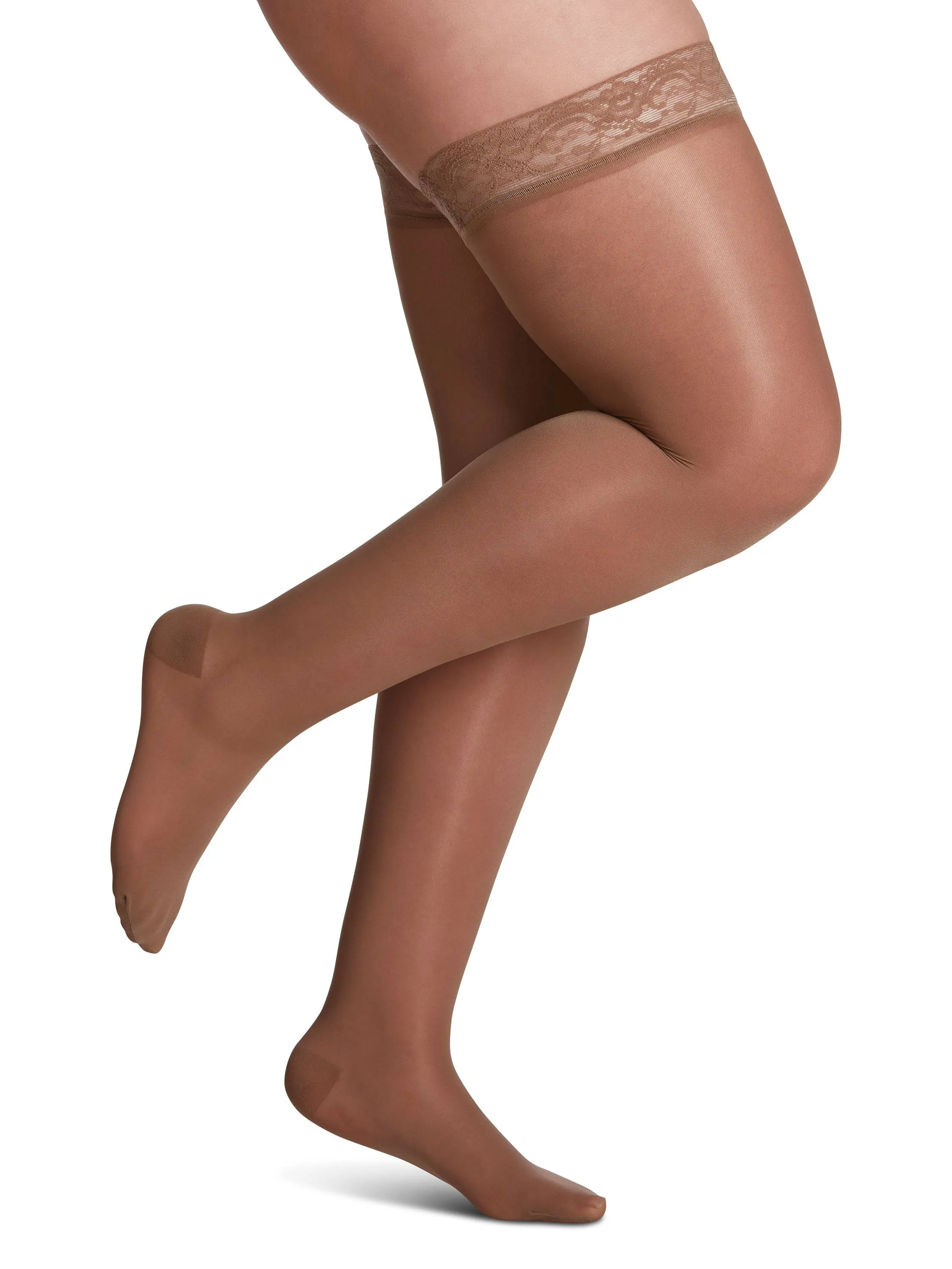 Sigvaris Sheer Fashion Women's Thigh High  15-20mmHg-Closed Toe
