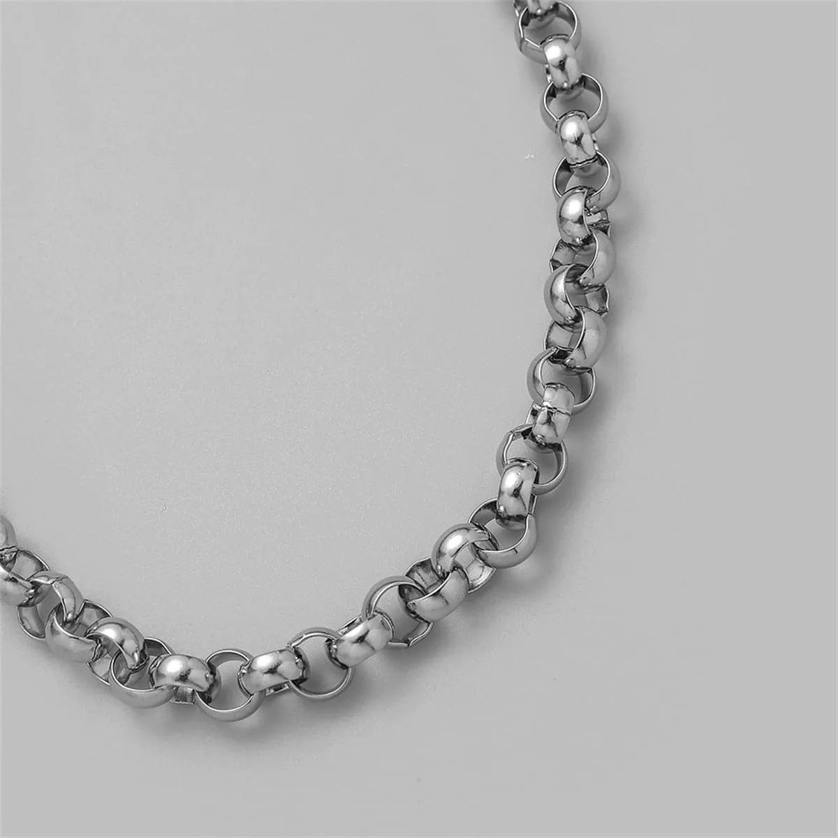 Silver-Plated Chain Necklace