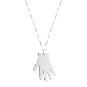 Silver-Plated Medical Gloves Pendant Necklace