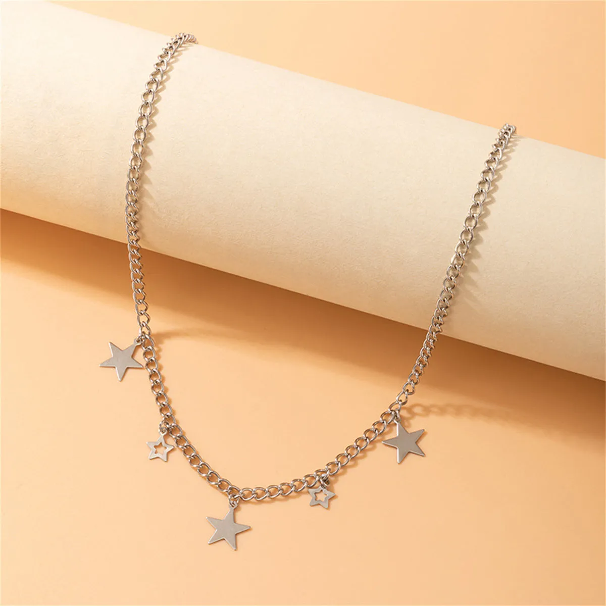 Silver-Plated Star Necklace