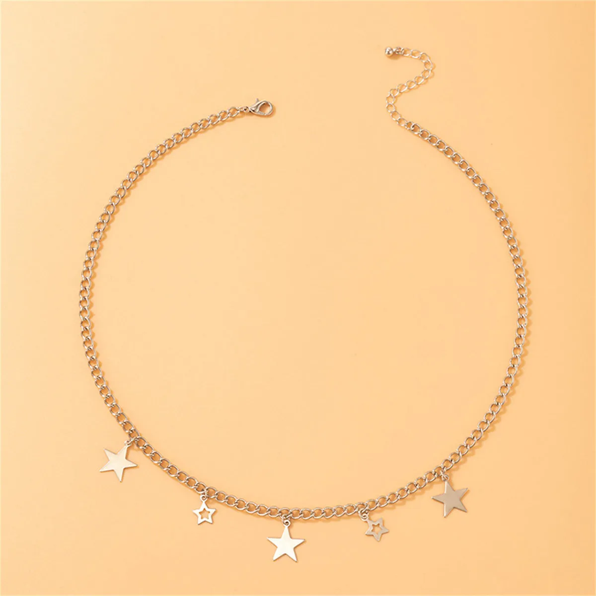 Silver-Plated Star Necklace