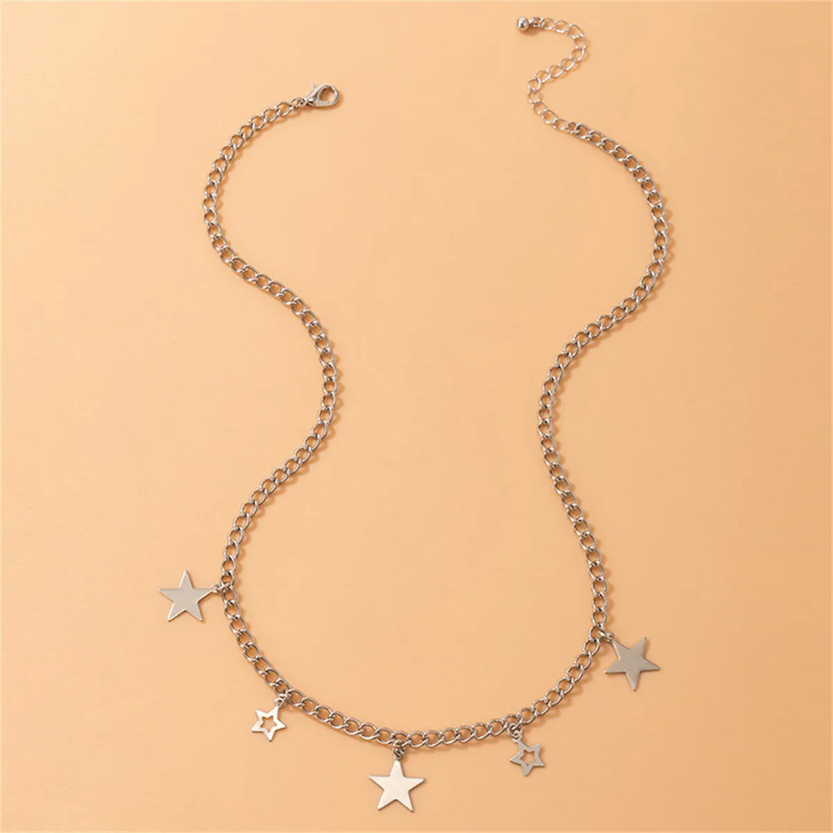 Silver-Plated Star Necklace
