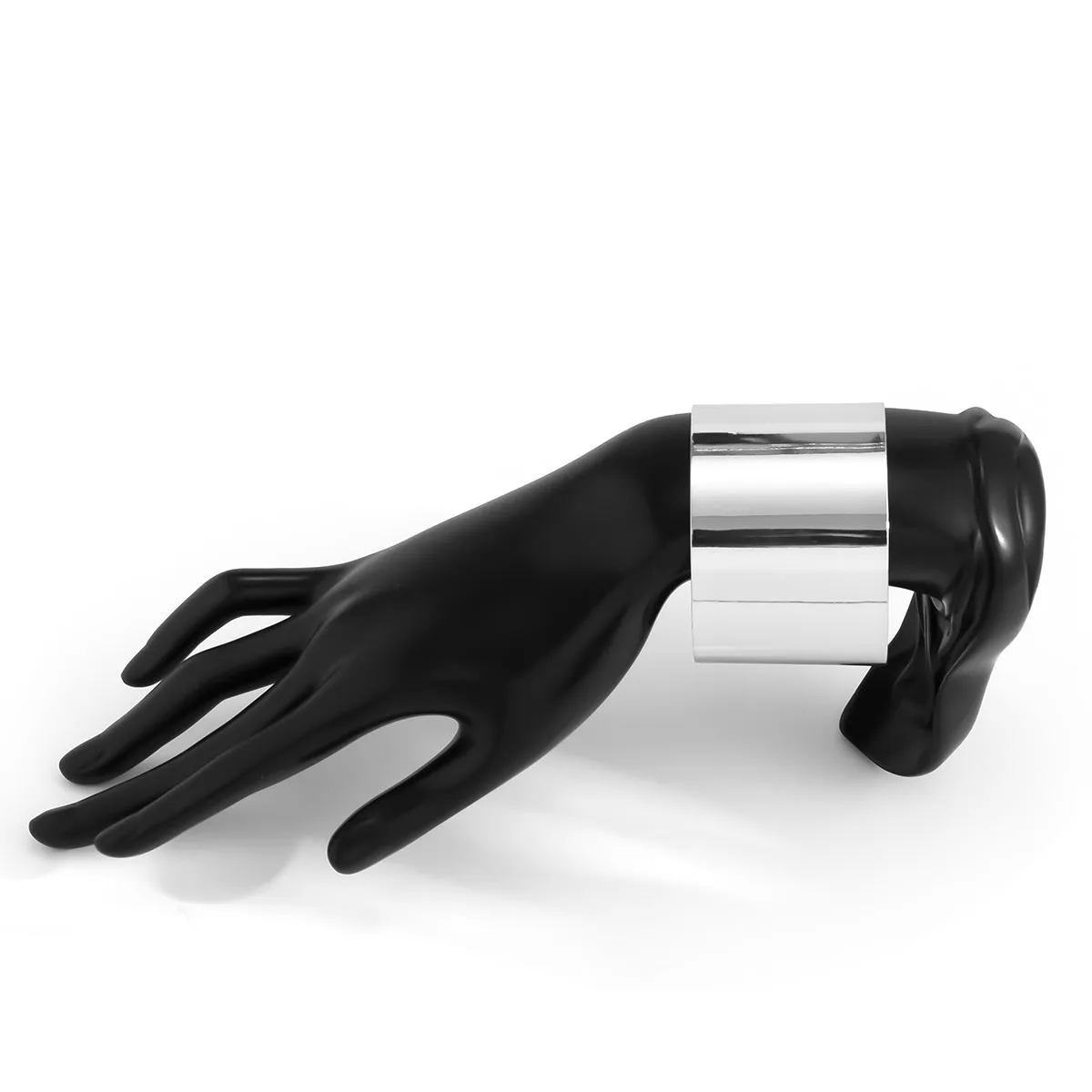 Silver-Plated Wide Wrap Cuff