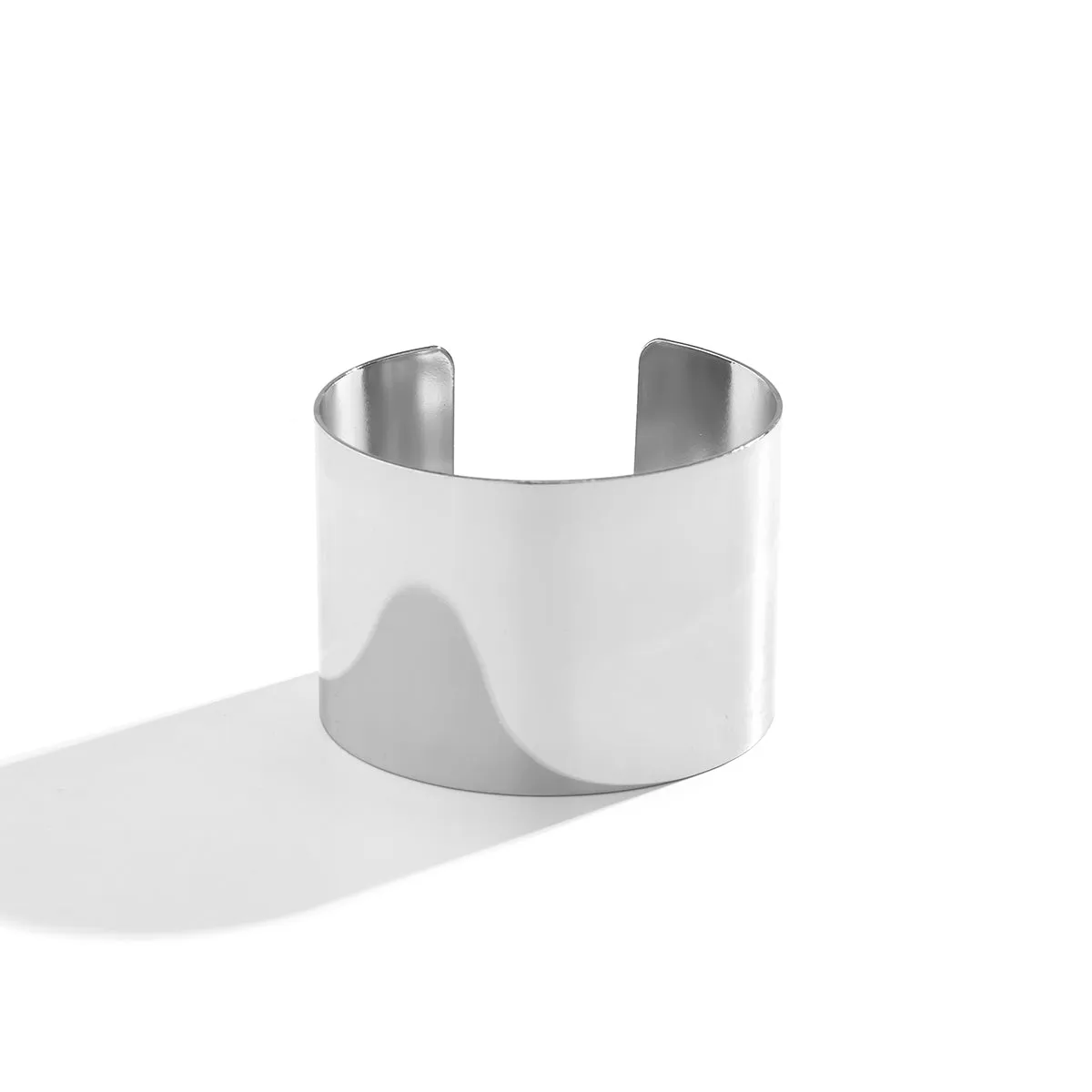 Silver-Plated Wide Wrap Cuff