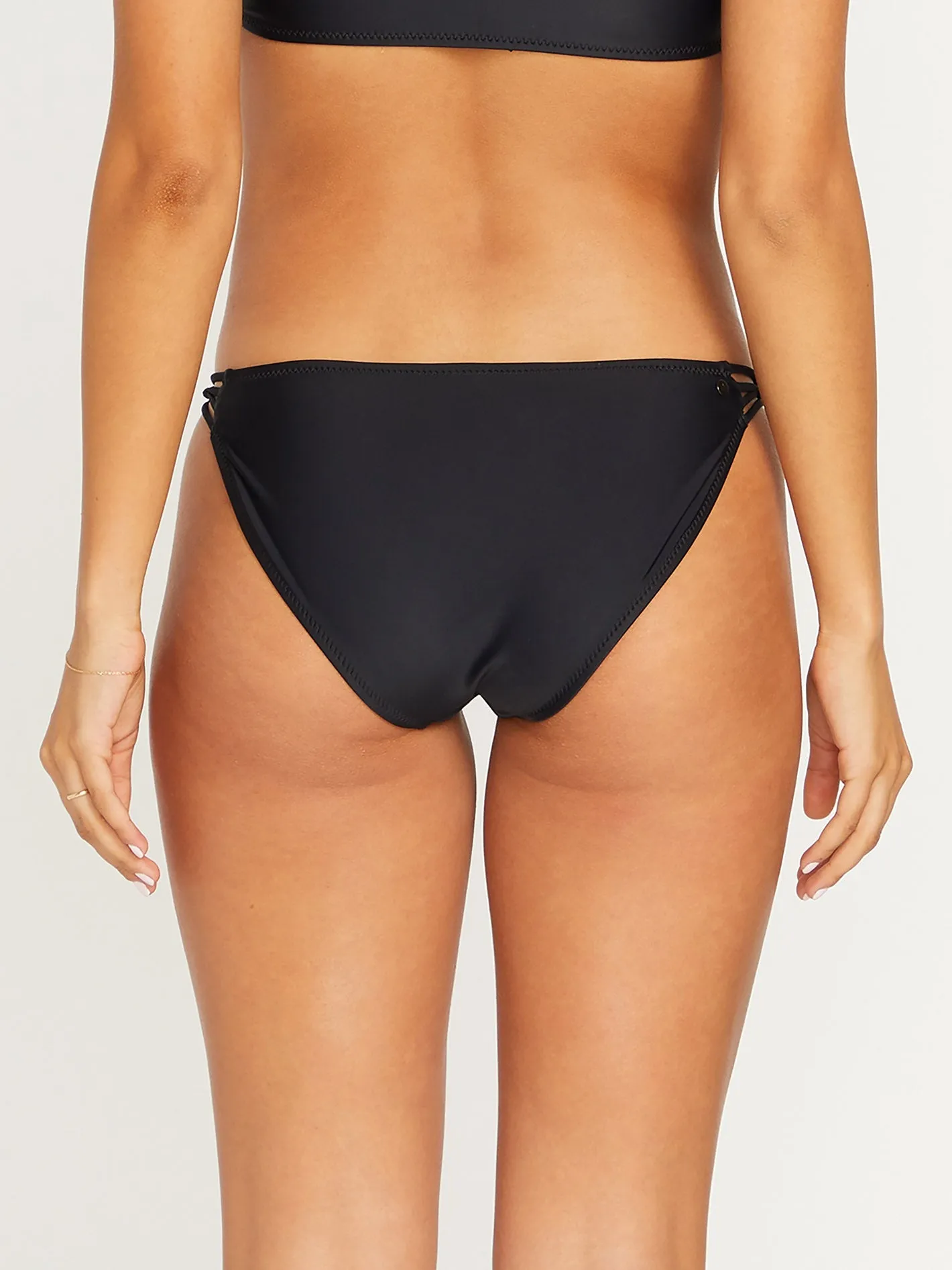 Simply Solid Full Bikini Bottom - BLACK