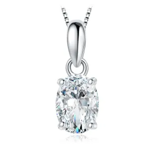 Simulated Diamond Stone Necklace