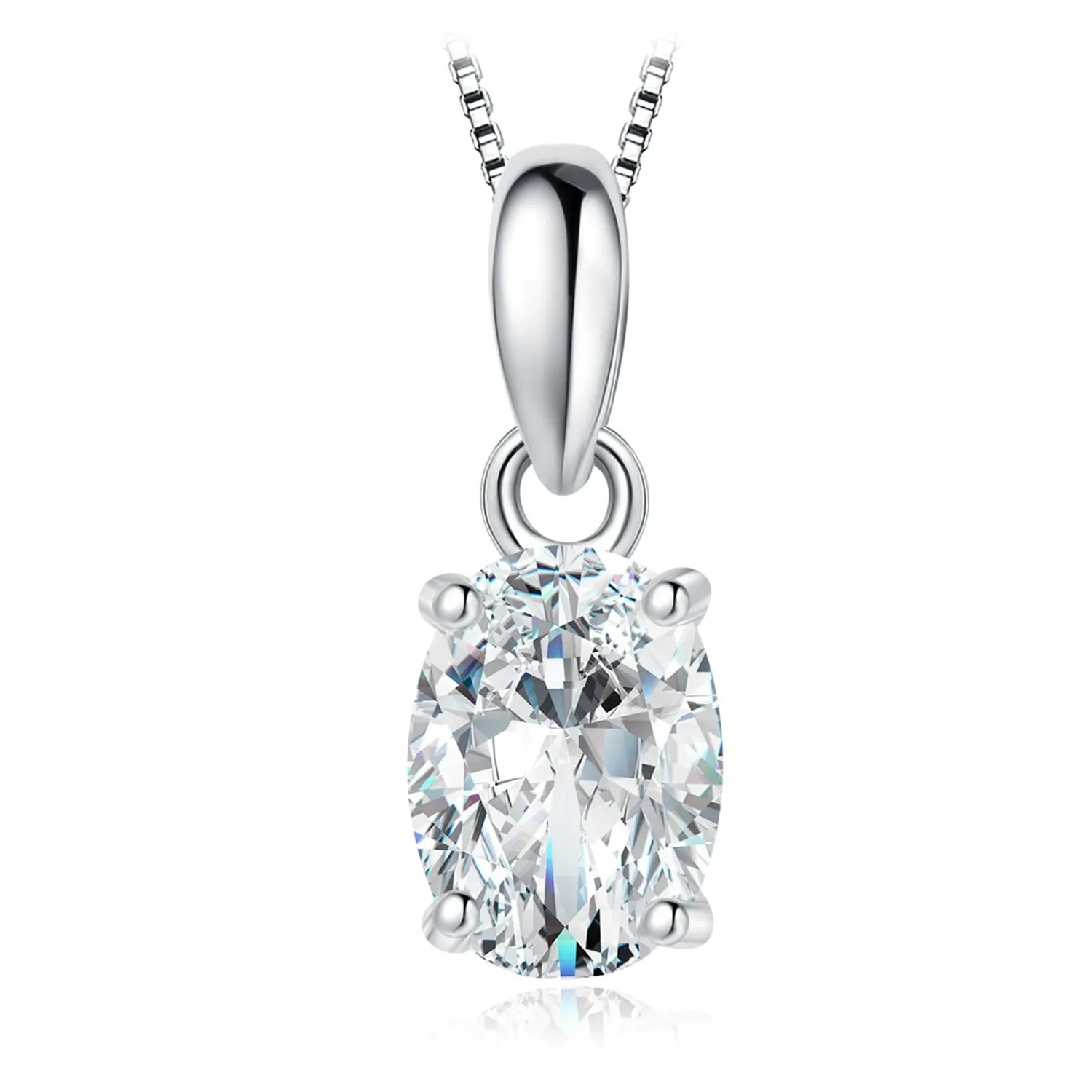 Simulated Diamond Stone Necklace