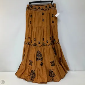 Skirt Maxi By Anthropologie In Tan, Size: 6