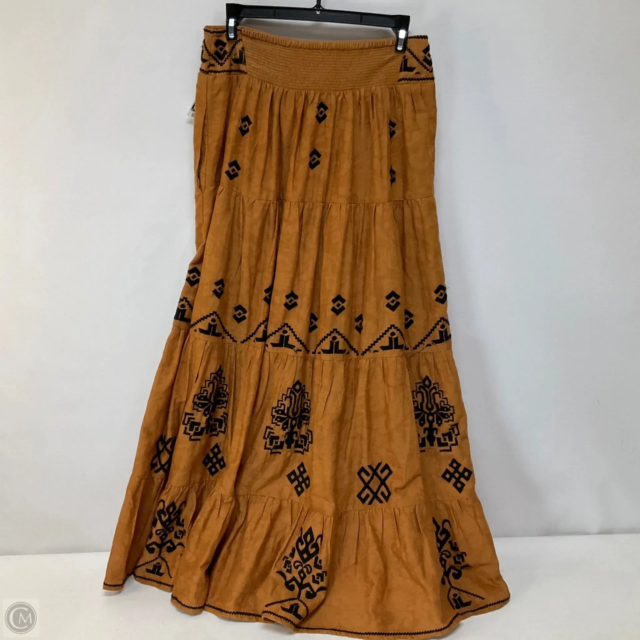 Skirt Maxi By Anthropologie In Tan, Size: 6