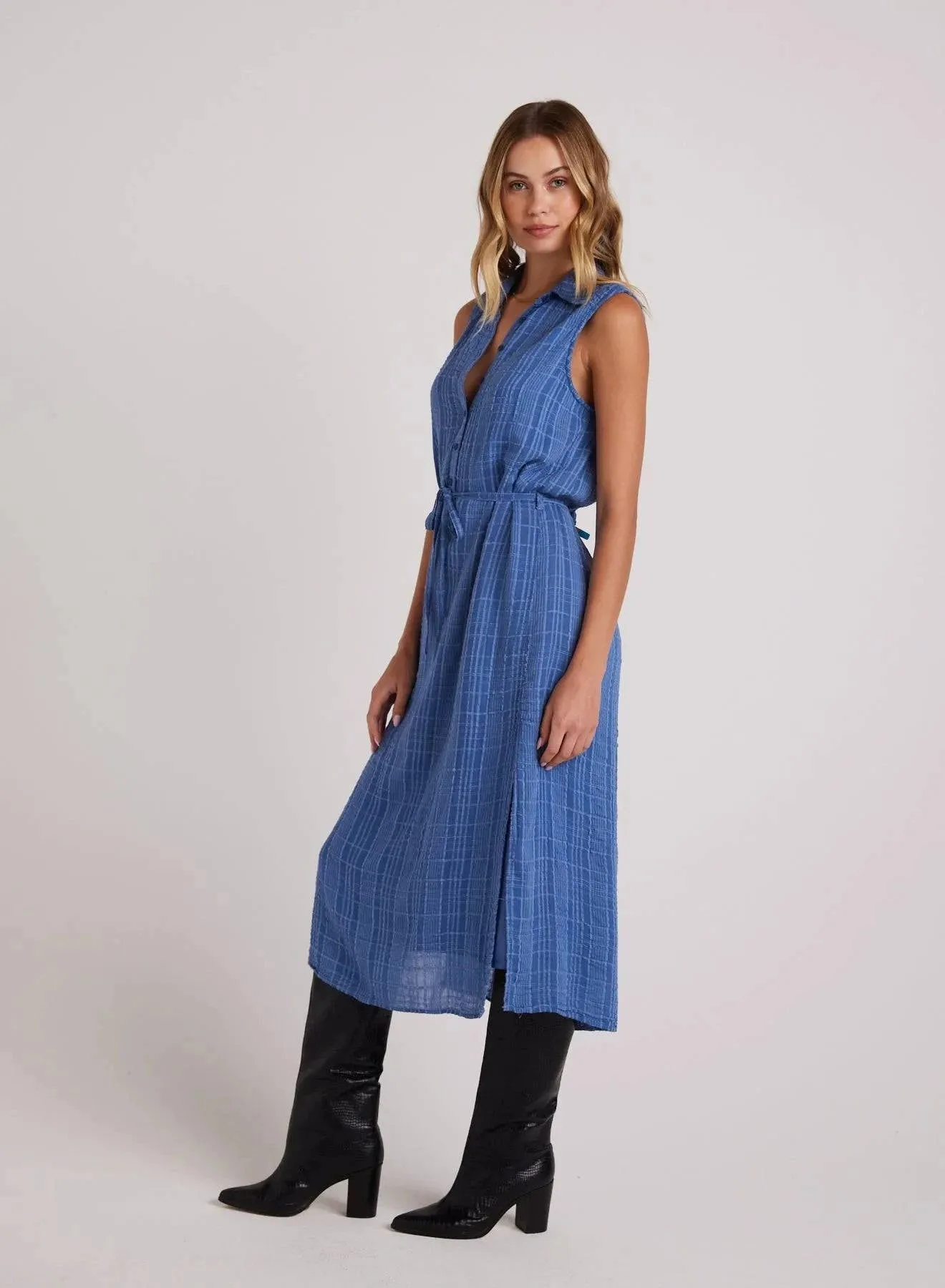 Sleeveless Midi Dress by Bella Dahl | Bright Indigo