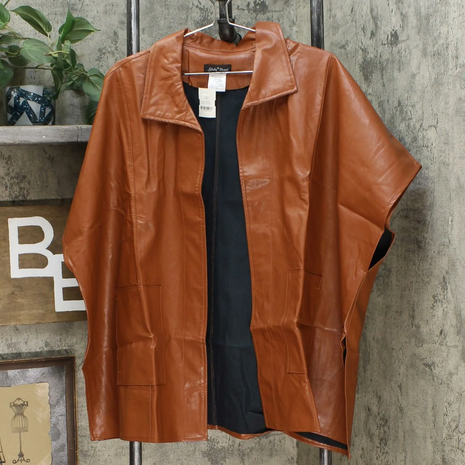 Slinky Brand Women's Faux Leather Topper Jacket