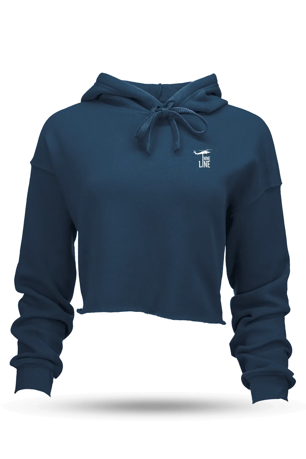 Small Dropline Logo - Women's Cropped Hoodie