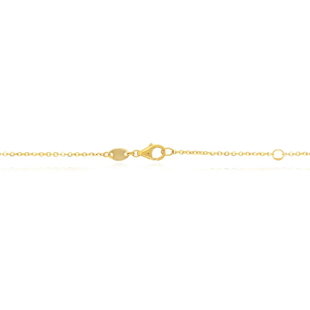 Small Gold Clover Necklace