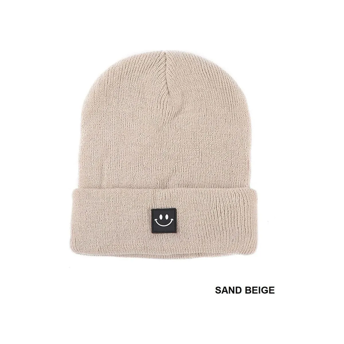 Smiley Face Patch Beanie