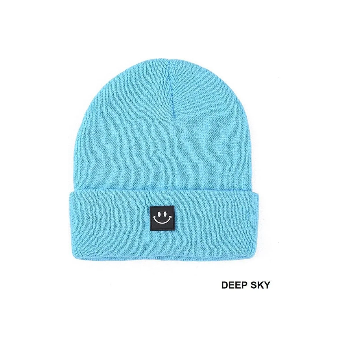 Smiley Face Patch Beanie