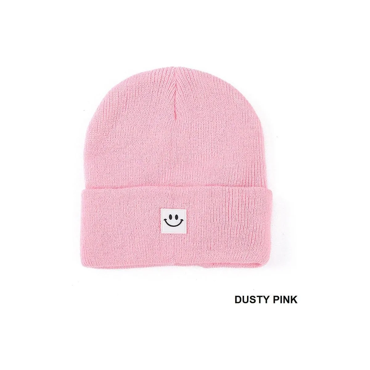 Smiley Face Patch Beanie