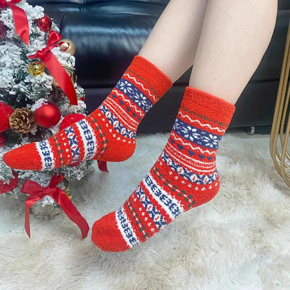 Snowlove Red Women's Socks