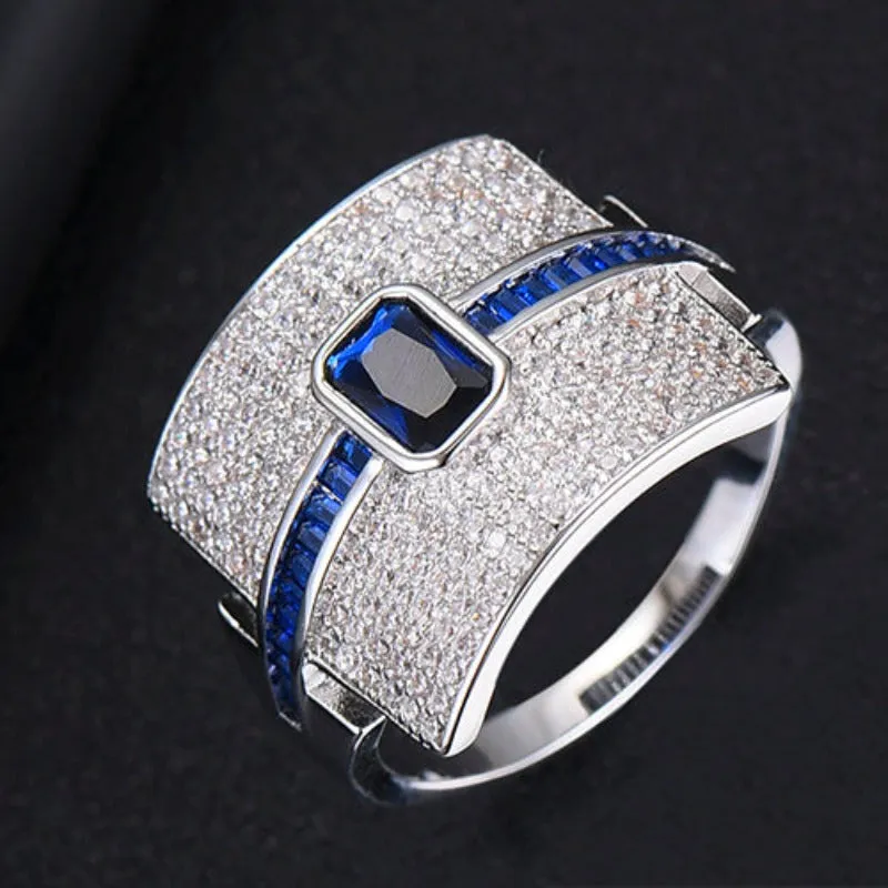 Sparkling Ruby Engagement Ring Stackable Women's Bridal Jewelry