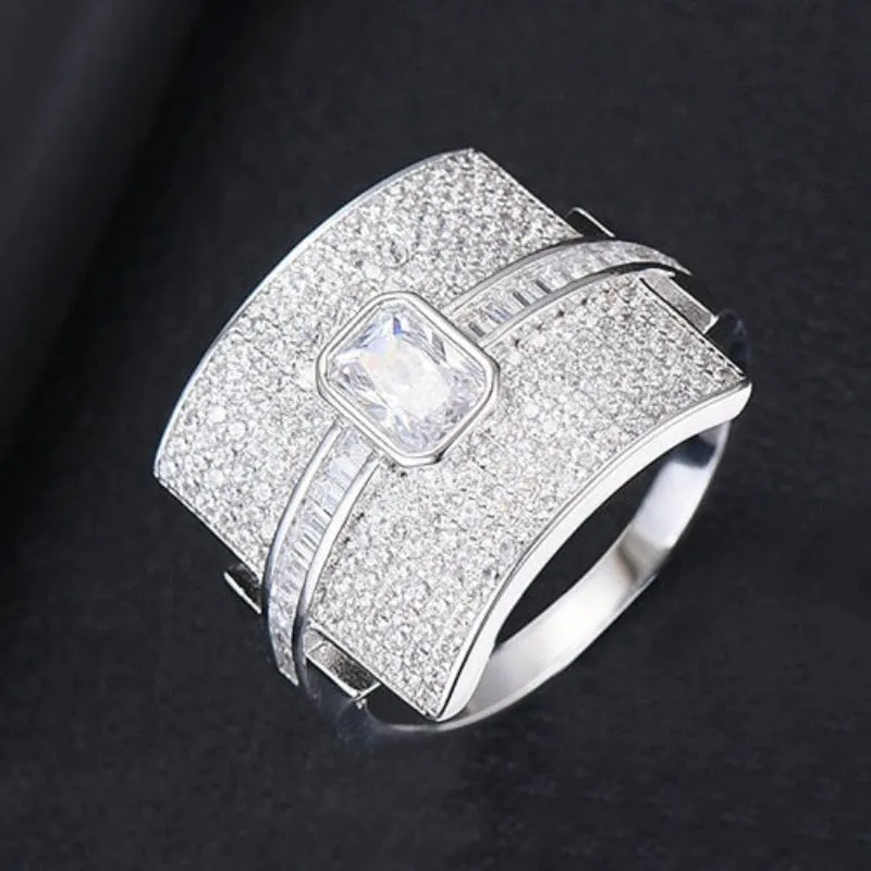 Sparkling Ruby Engagement Ring Stackable Women's Bridal Jewelry