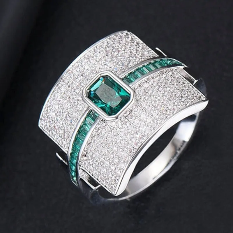 Sparkling Ruby Engagement Ring Stackable Women's Bridal Jewelry