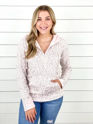 Sparkly Leopard Print Hoodie