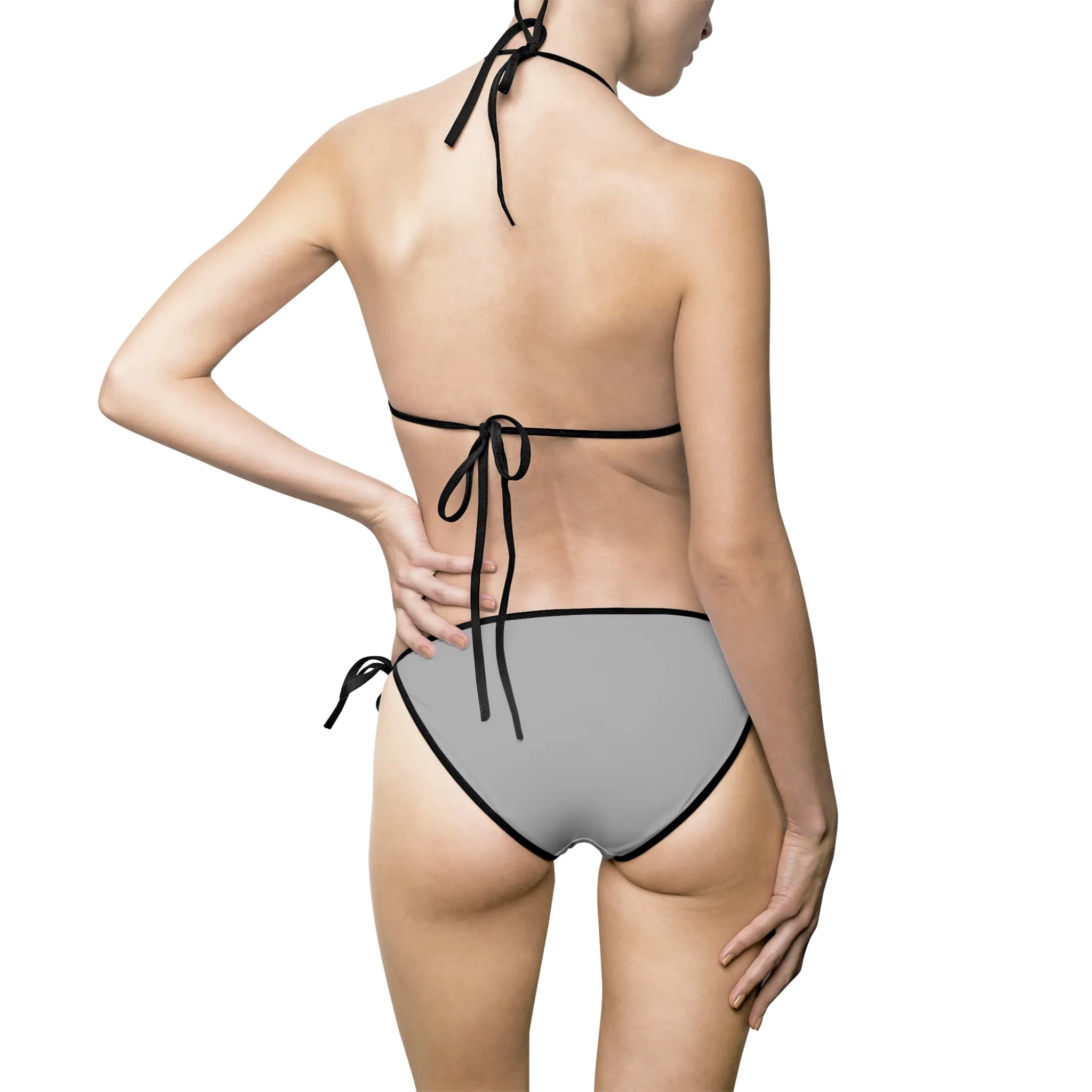 Squirrel Lives Matter Women's Bikini Swimsuit (Grey)