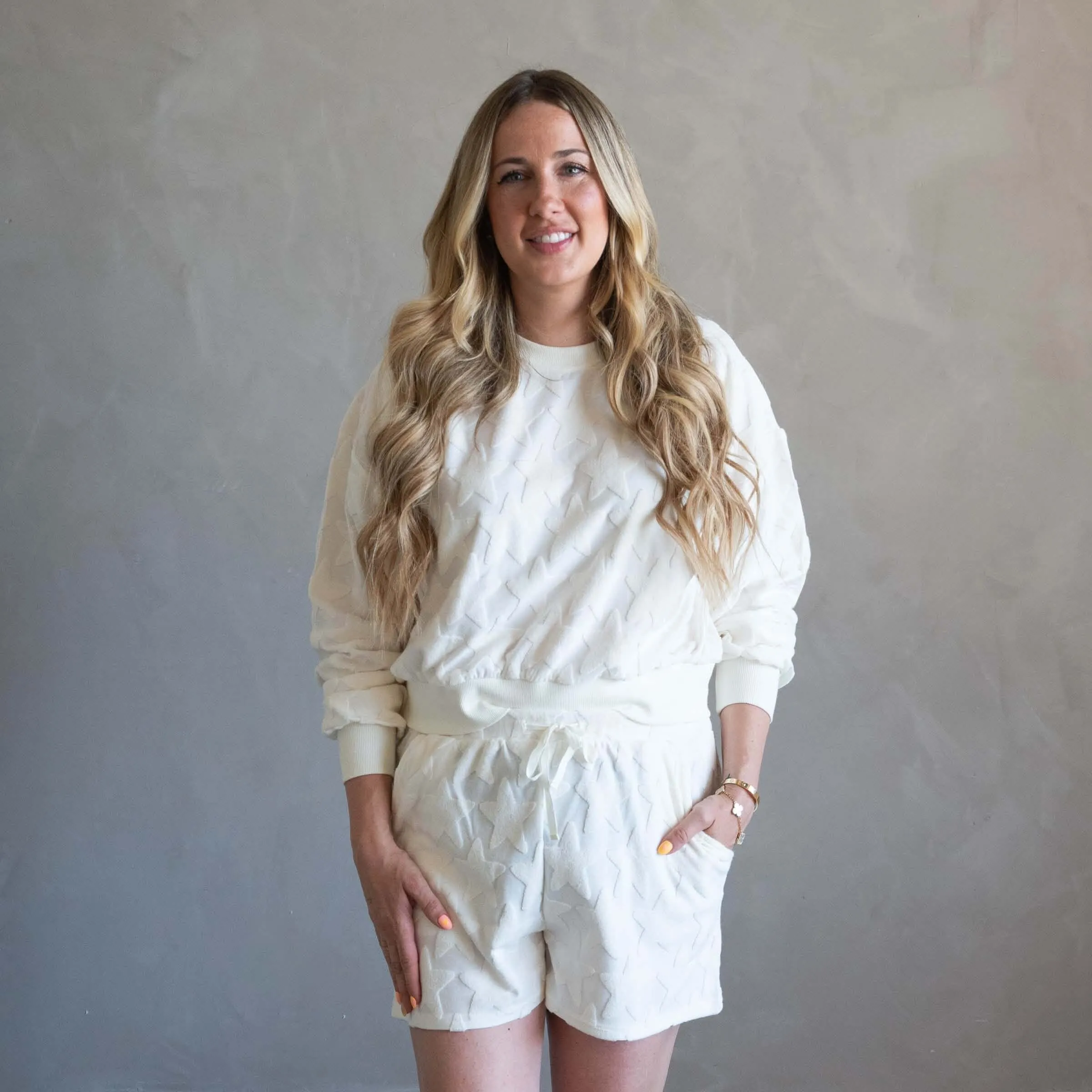 Star Spangled Terry | Women's Pullover & Short Set