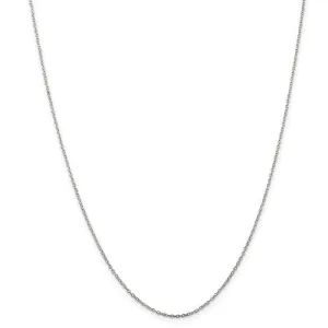 Sterling Silver 1mm Wide Cable Necklace Chain - Various Lengths