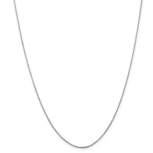 Sterling Silver 1mm Wide Cable Necklace Chain - Various Lengths