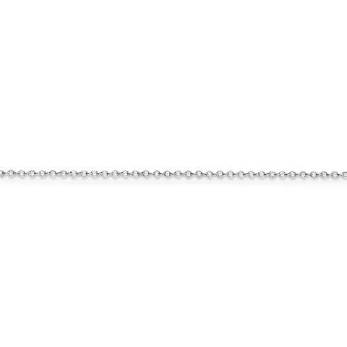 Sterling Silver 1mm Wide Cable Necklace Chain - Various Lengths