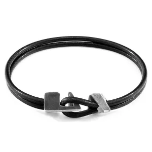 Sterling Silver & Leather Bracelet
