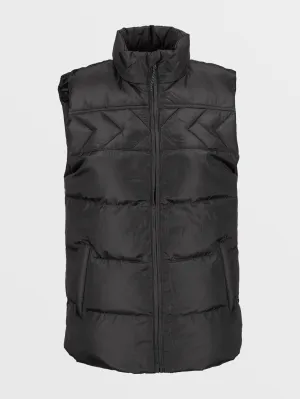 Stone Castine Puff Vest - BLACK