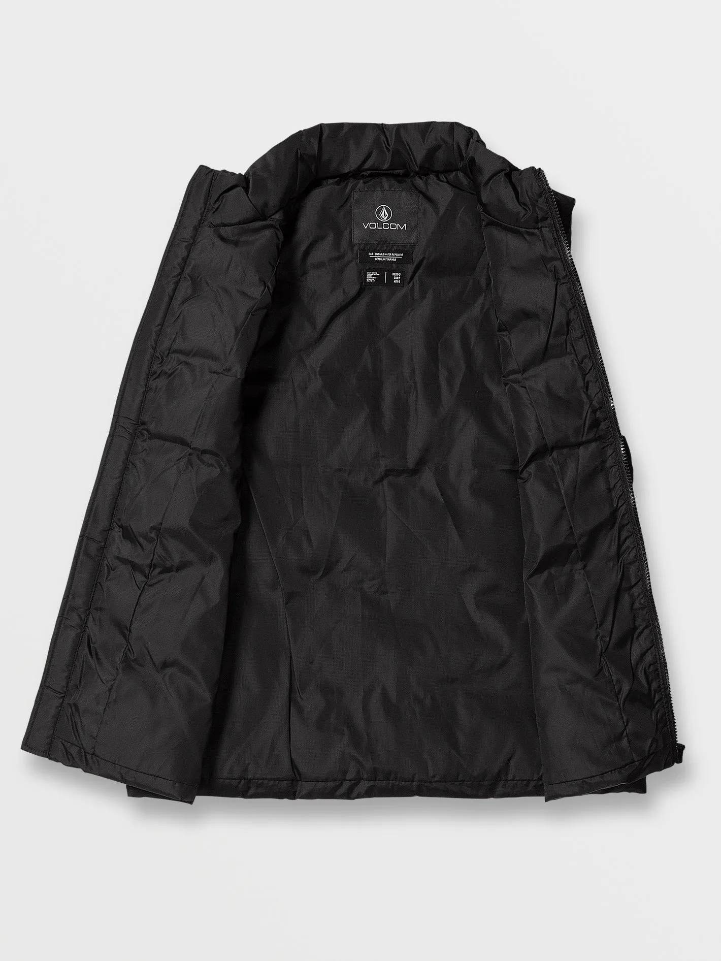 Stone Castine Puff Vest - BLACK