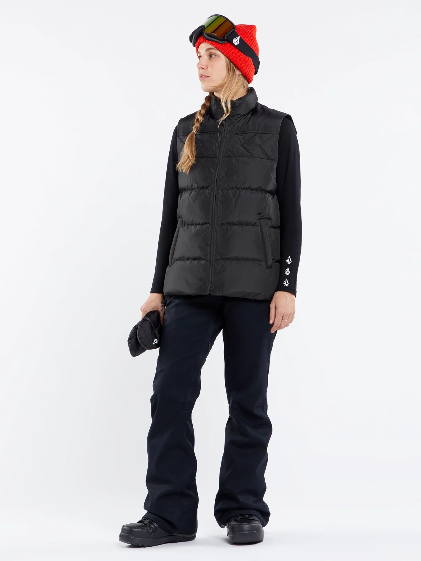 Stone Castine Puff Vest - BLACK