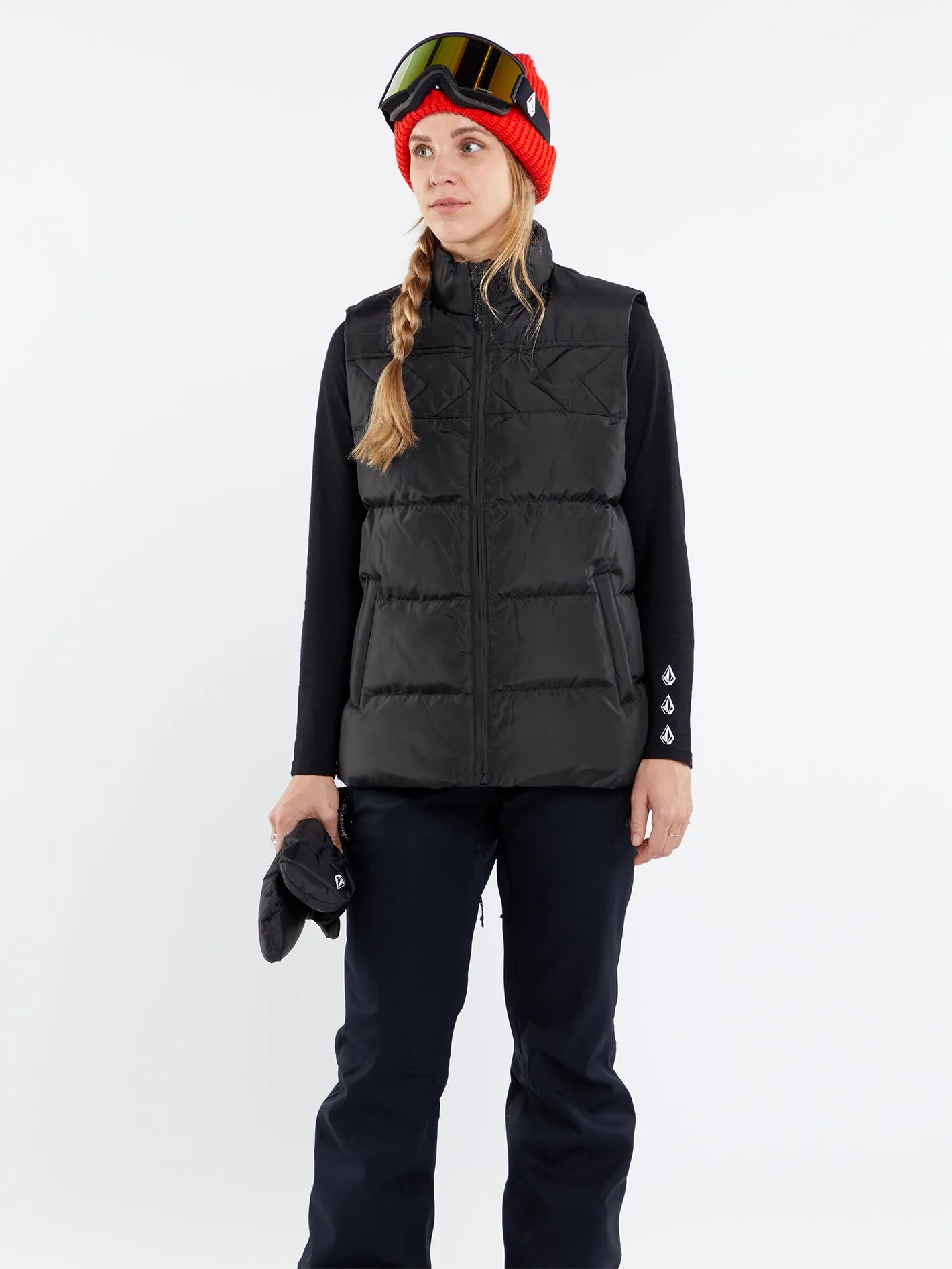 Stone Castine Puff Vest - BLACK