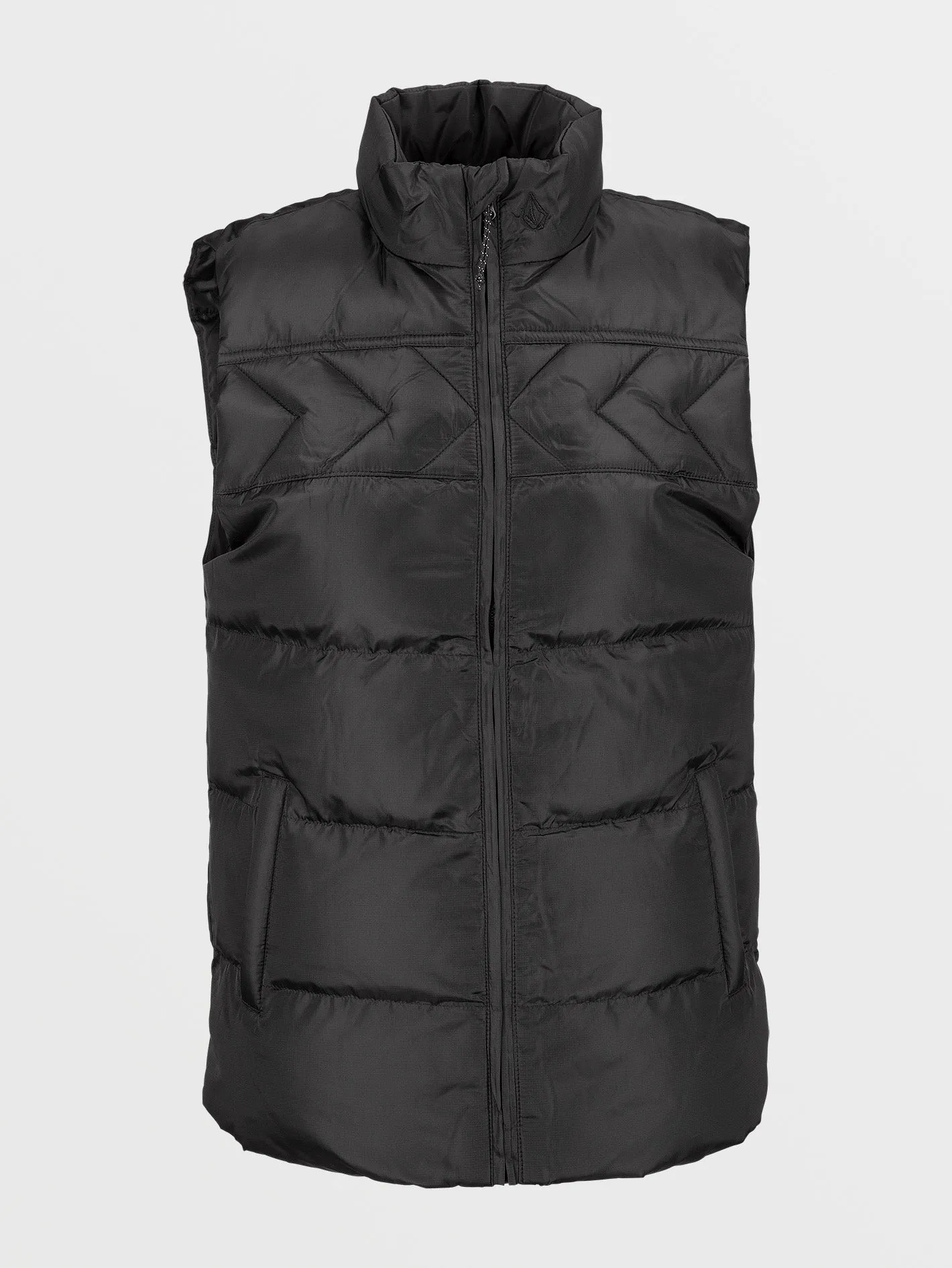Stone Castine Puff Vest - BLACK
