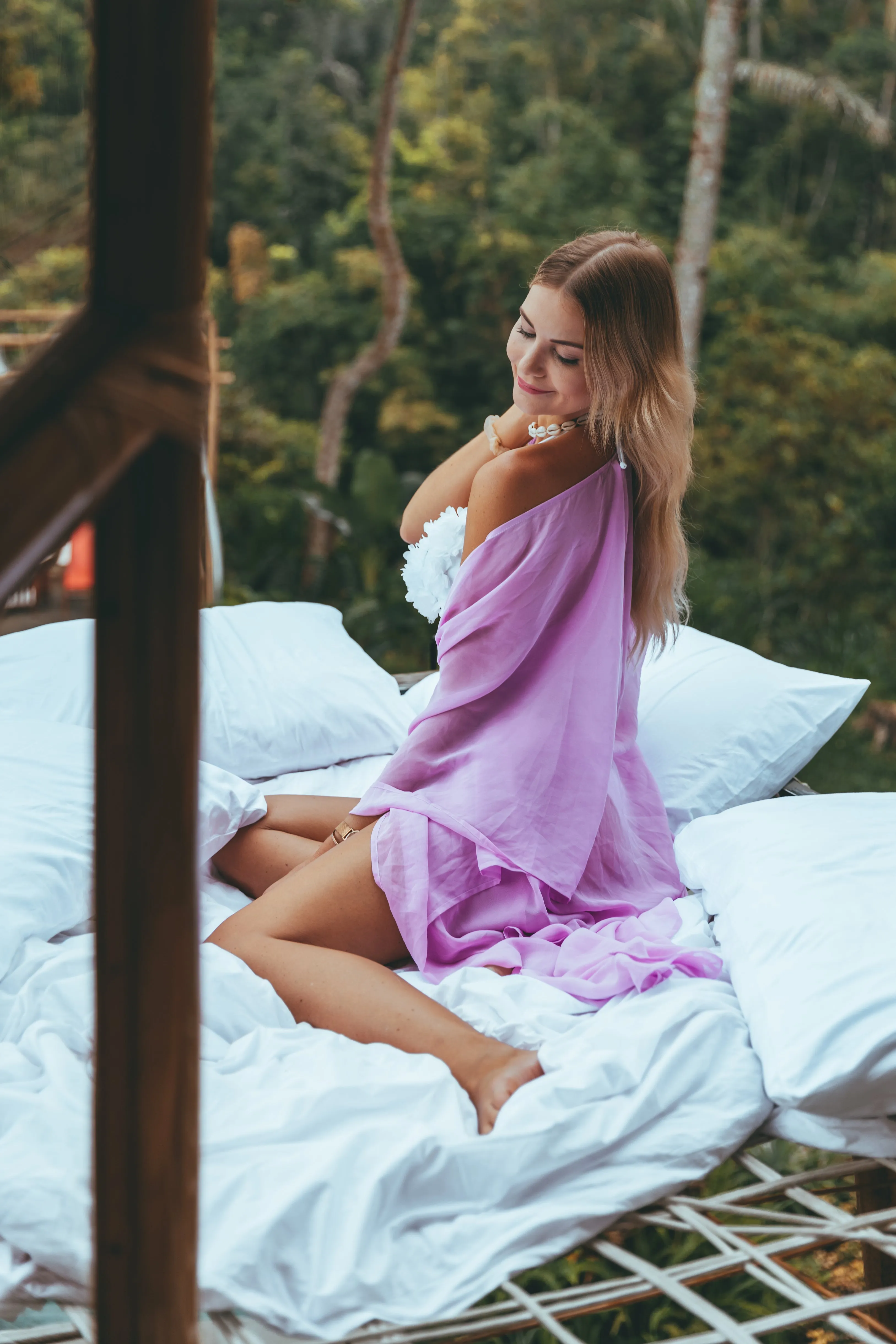 SukiSo Women's Hydra Robe in Orchid
