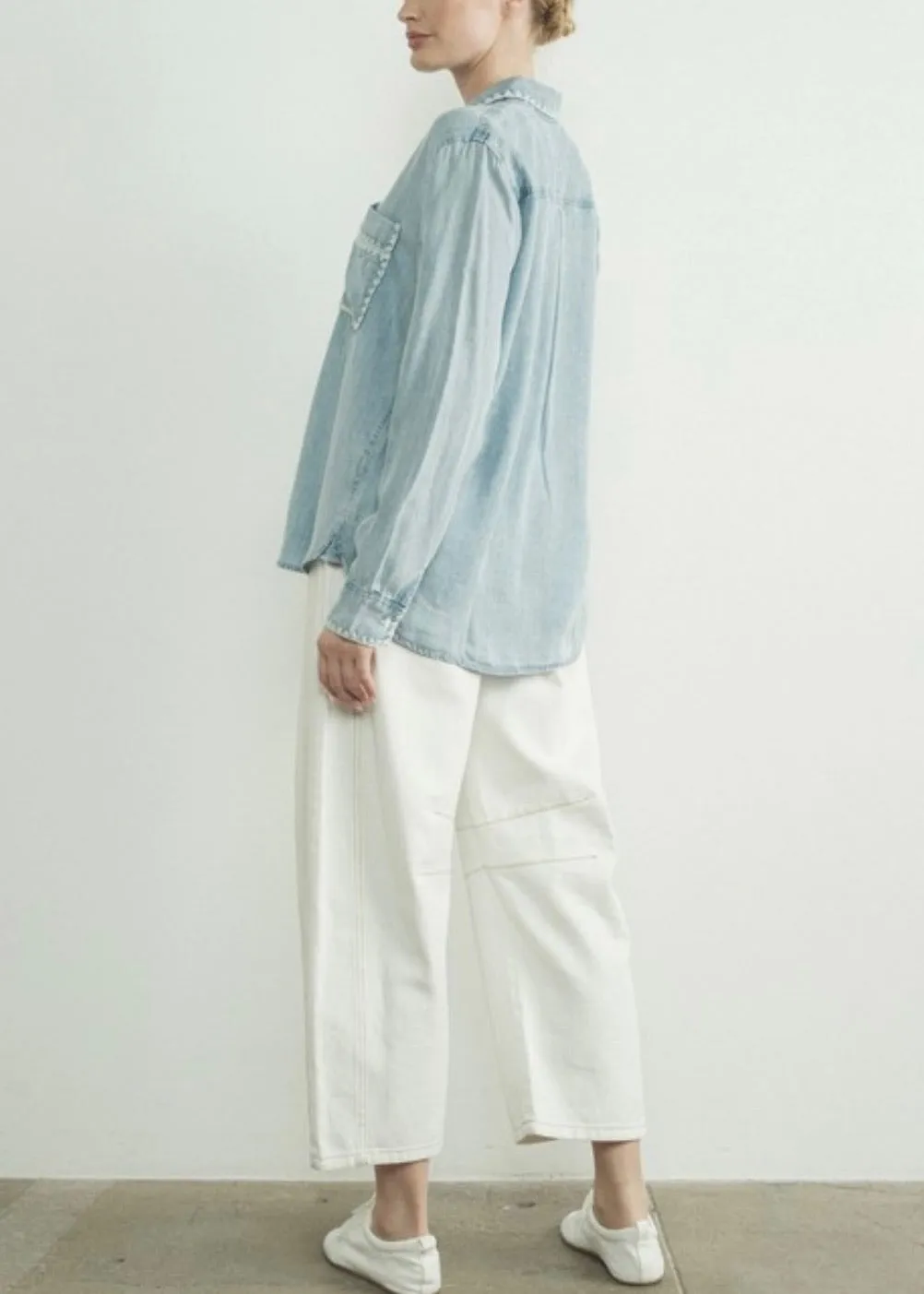Sully Embroidered Denim Shirt