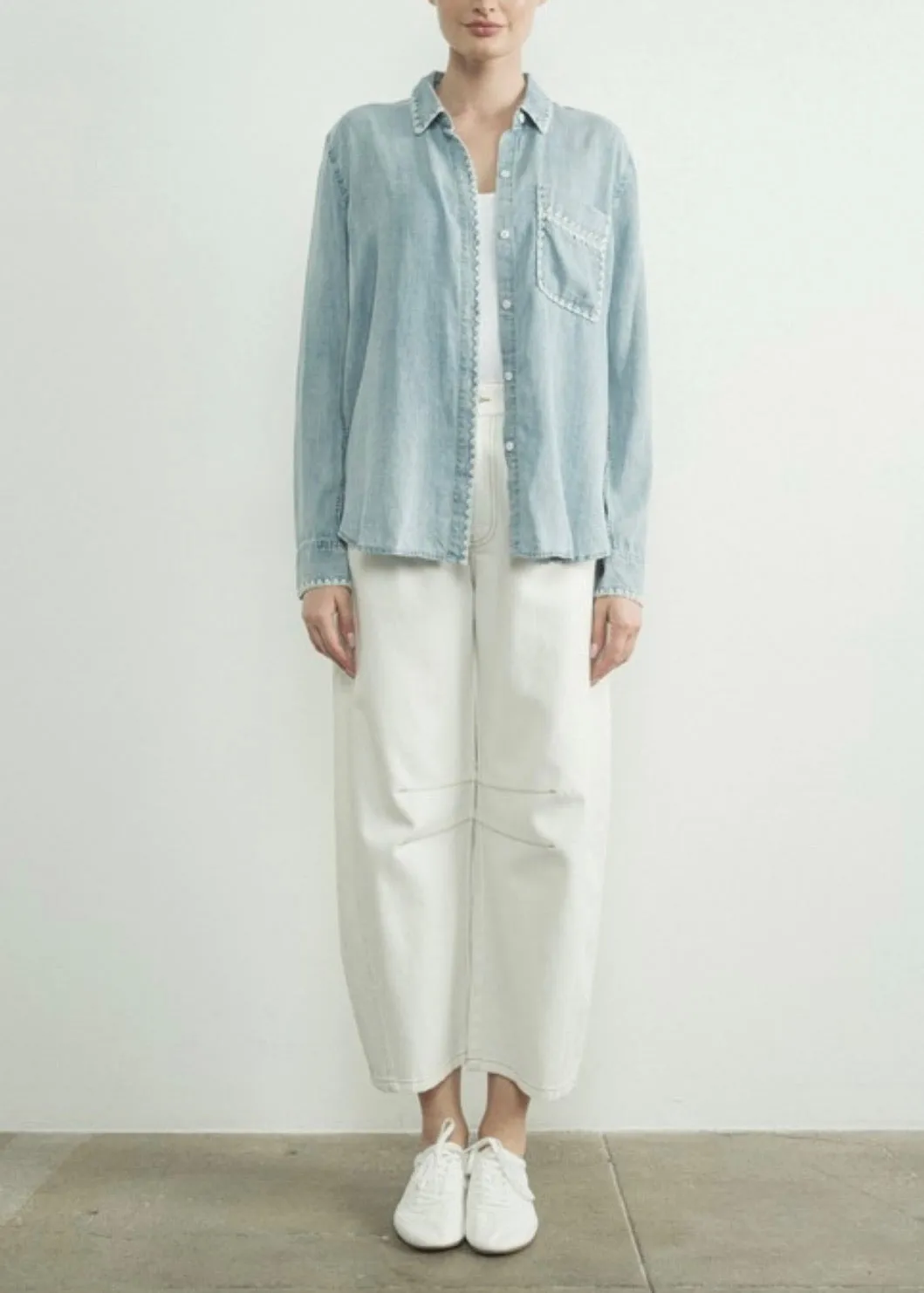 Sully Embroidered Denim Shirt