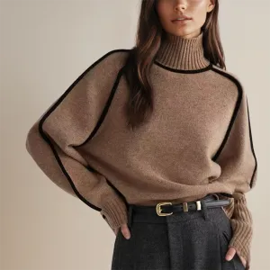 Sweater Belle™ | Women's Semi-High Neckline Sweater | Soft Knit, Cozy Fit & Stylish Design