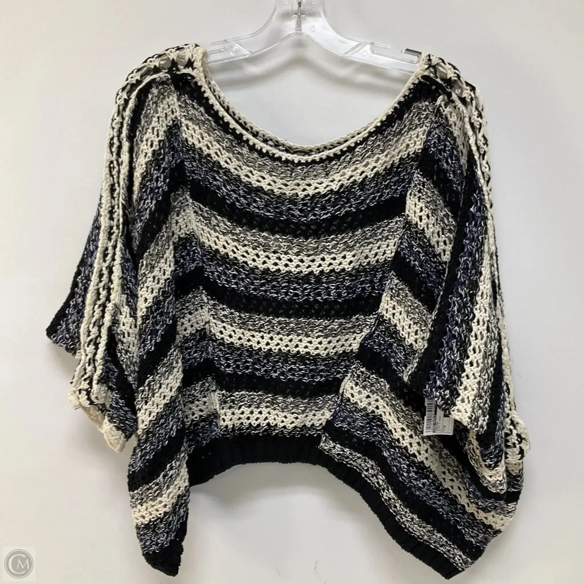 Sweater By Free People In Black & Cream, Size: M