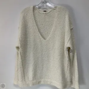 Sweater By Free People In Cream, Size: Xs
