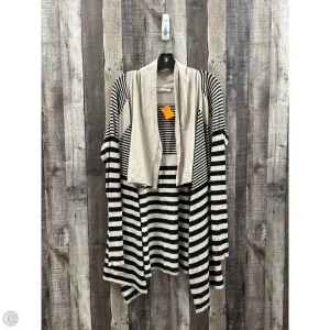 Sweater Cardigan By Cyrus Knits In Striped Pattern, Size: Xl