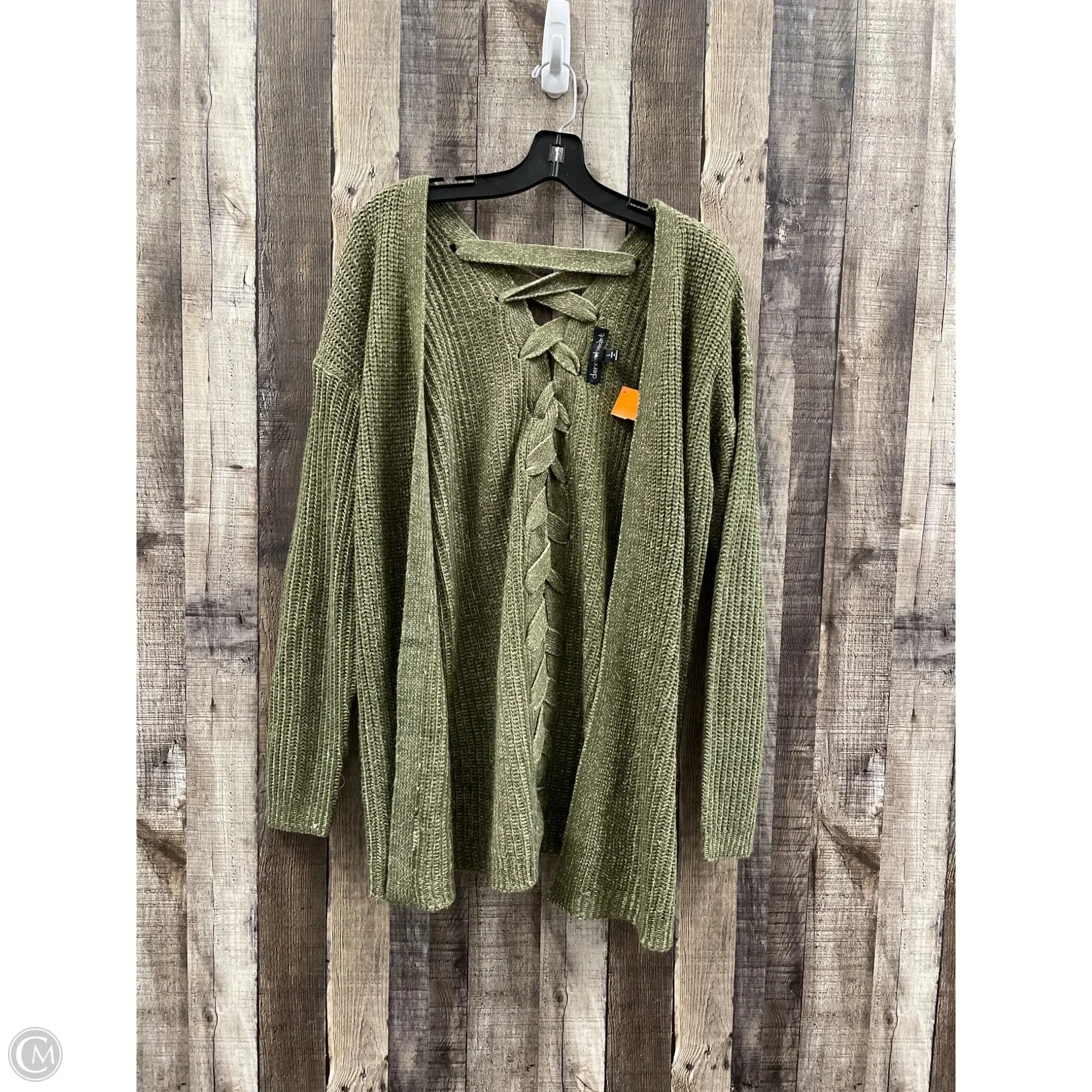 Sweater Cardigan By Derek Heart In Green, Size: L