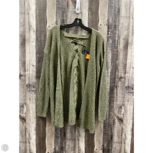 Sweater Cardigan By Derek Heart In Green, Size: L