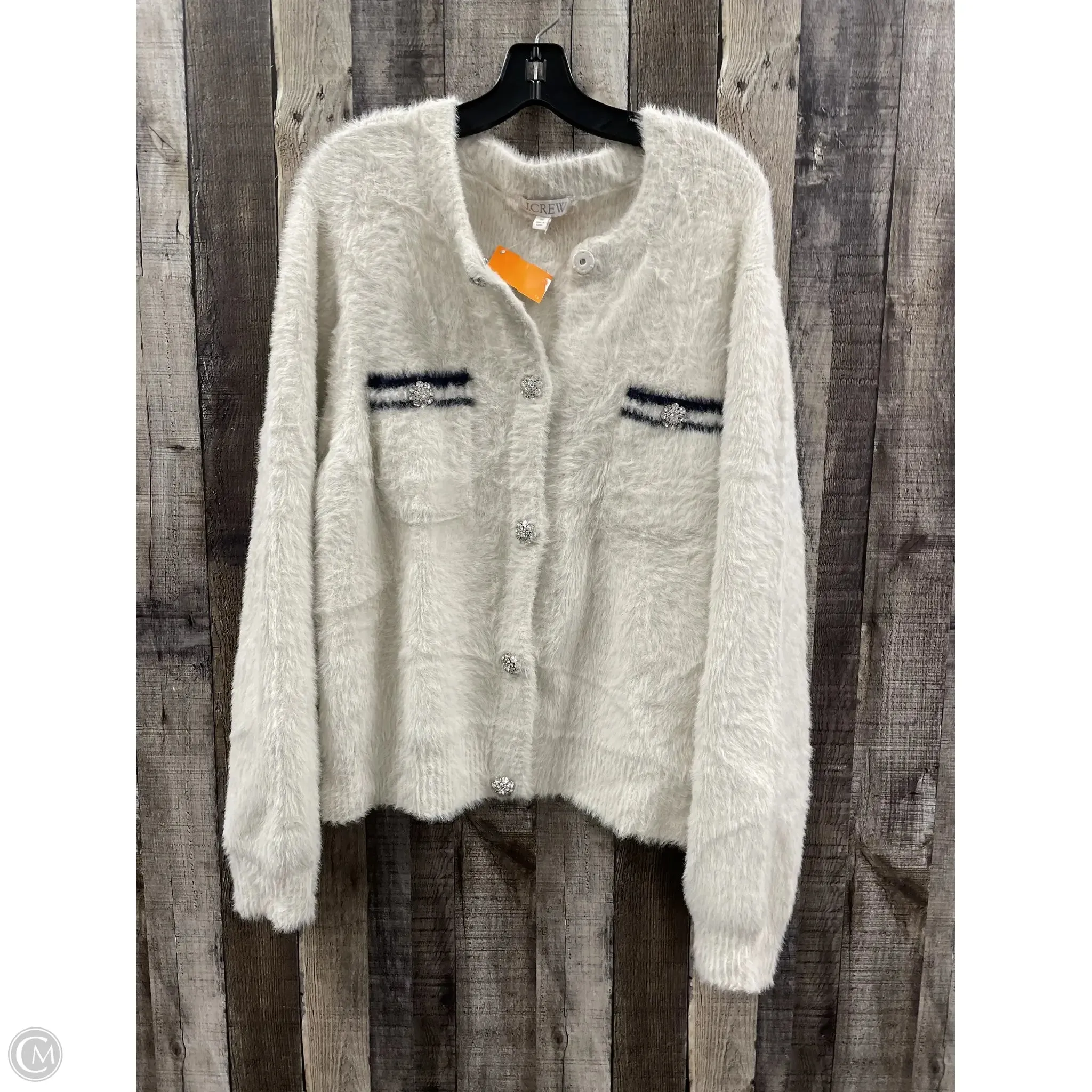 Sweater Cardigan By J. Crew In Beige, Size: 3x