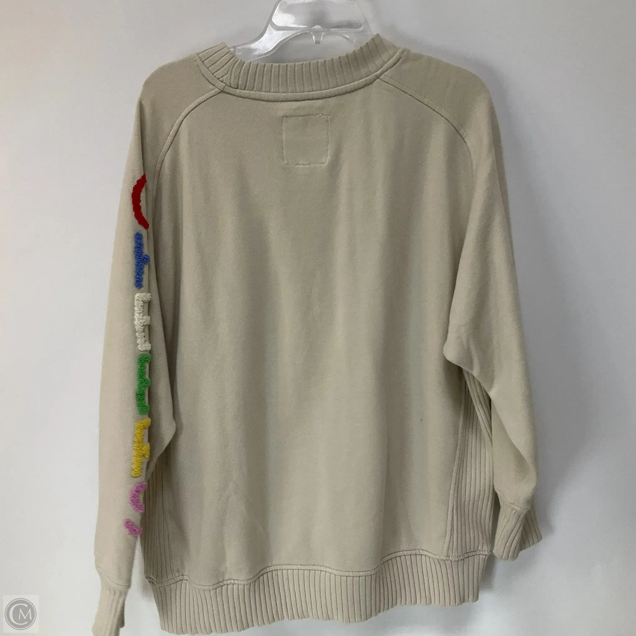 Sweatshirt Crewneck By Aerie In Cream, Size: S