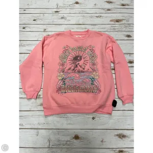 Sweatshirt Crewneck By Billabong In Pink, Size: M