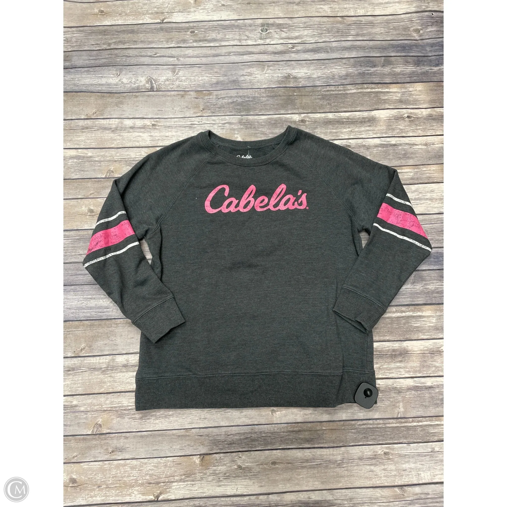 Sweatshirt Crewneck By Cabelas In Grey, Size: M